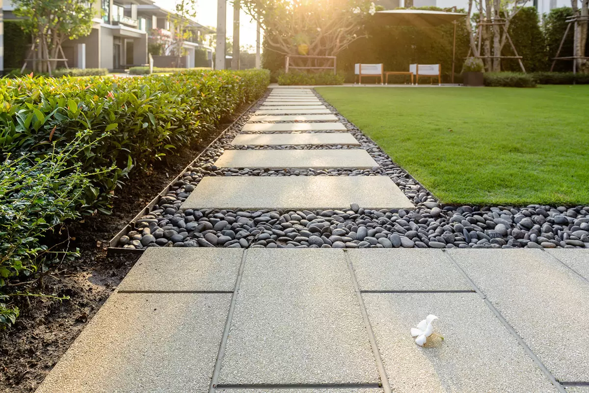 Modern peyzaj tasarım projesi